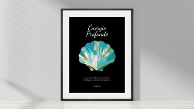 collection posters à messages, posters Onde Sacrée, l'Unique