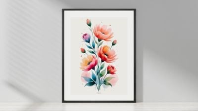 collection 12 posters Harmonie Florale par Danabelle B.
