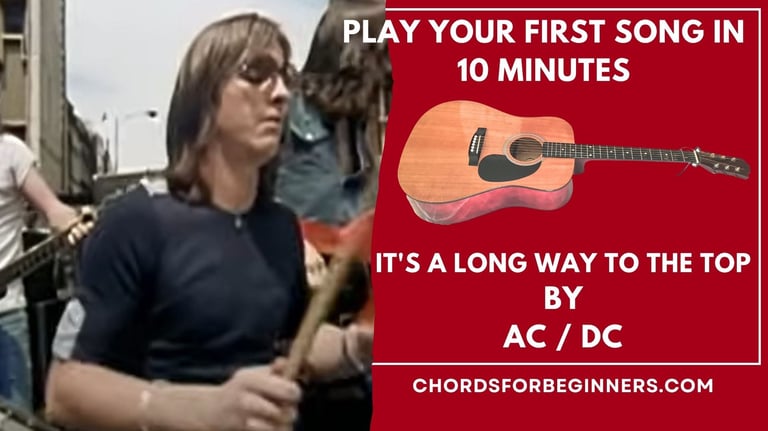 Guitar Chords: AC / DC - It's a long way to the top