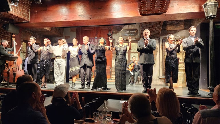 Tango Show Cast at La Ventana in Buenos Aires, Argentina