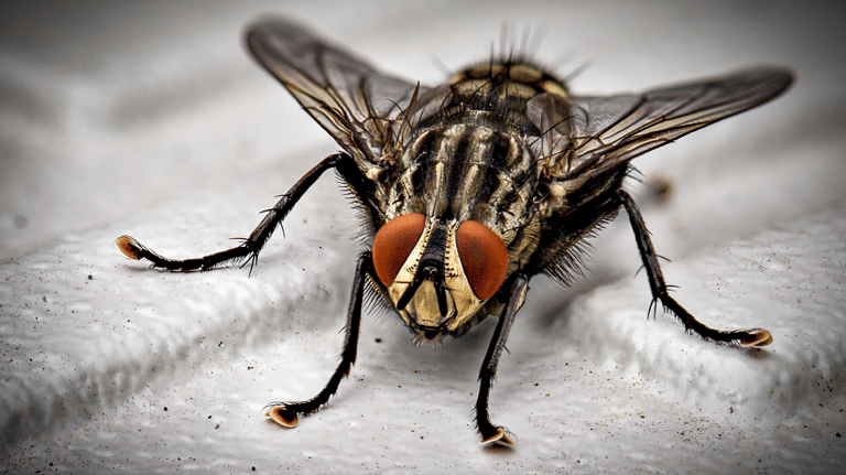 a close up photo of a pest fly