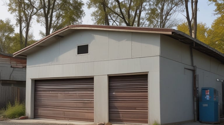 low angle view photography of a gray building