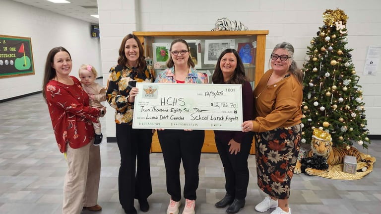 Harris County High School Check Presentation to Eliminate School Lunch Debt - 12/03/2025