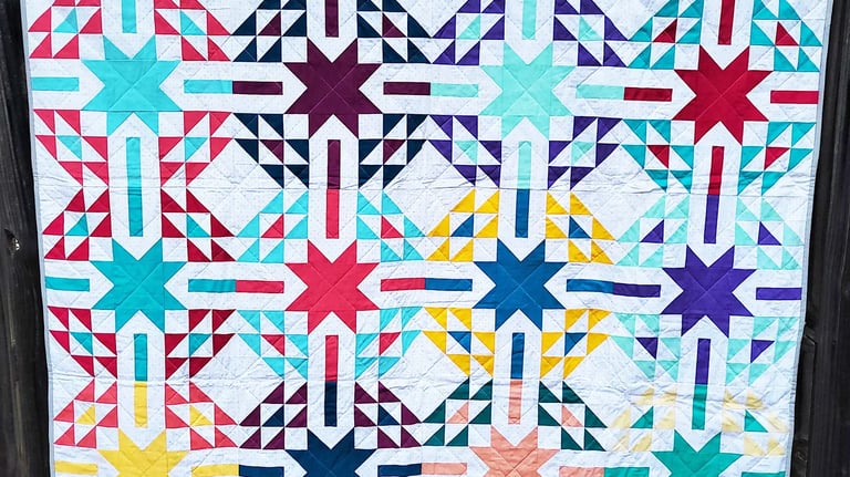 Aglow Quilt Pattern designed by Modernly Morgan