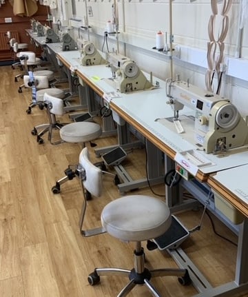 Industrial sewing machine servicing for colleges, schools and universities