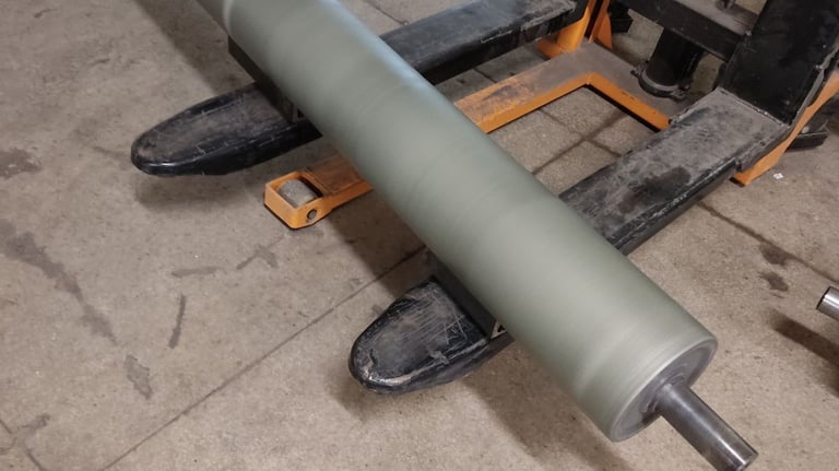 Rolka po natrysku cieplnym z wykorzystaniem proszku MGB