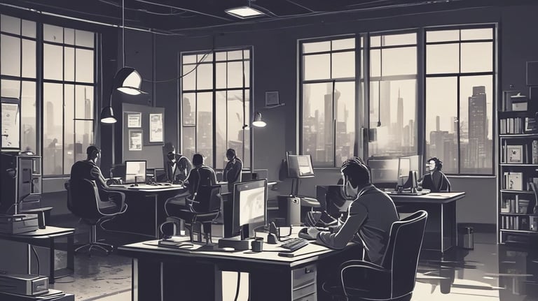 A professional lawyer consulting with a client.