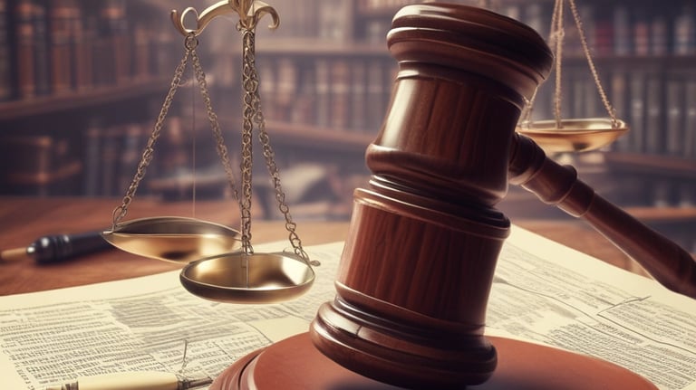 A professional lawyer consulting with a client.