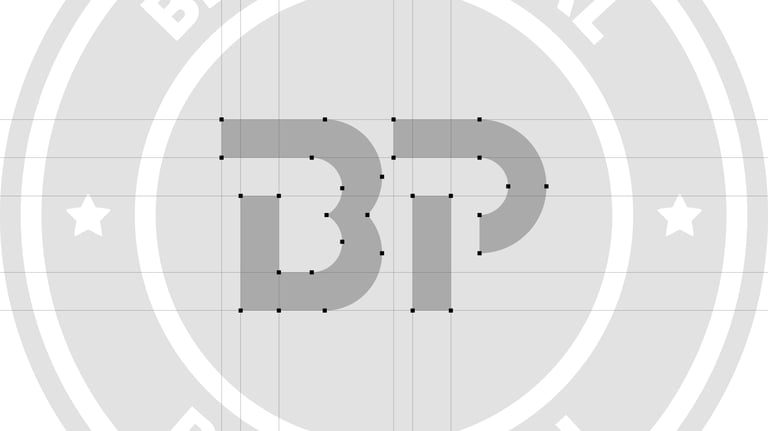 Boceto digital del nuevo logotipo de Blas Pascal Basketball