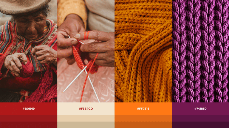 Colorimetría de la marca Sonqo Textilería Ancestral