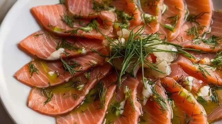 Carpaccio de saumon