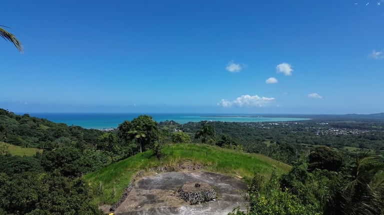 Sea view from plots B - click to enlarge