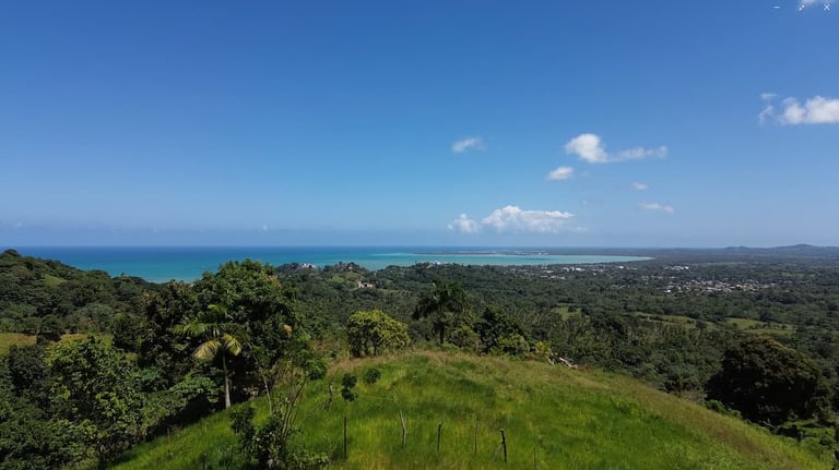 Sea view from plots B - click to enlarge