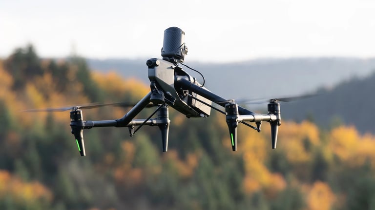 Dron sobrevolando zona Marbella