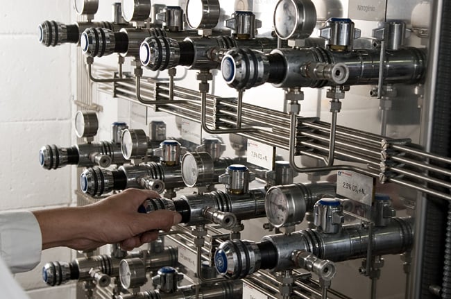 Uma instalação completa e muito bem feita de rede de gases
