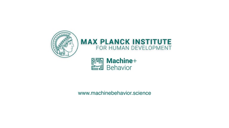 the logo of Max Planck institute for human development, machine behavior and a website