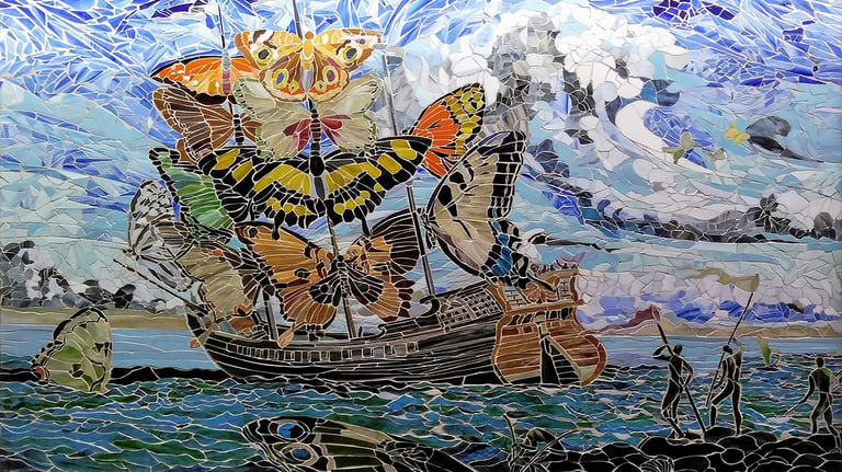 mosaics with high quality in designs and materials in playa jaco costa rica