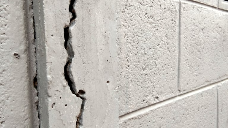 Wall crack need structural repair