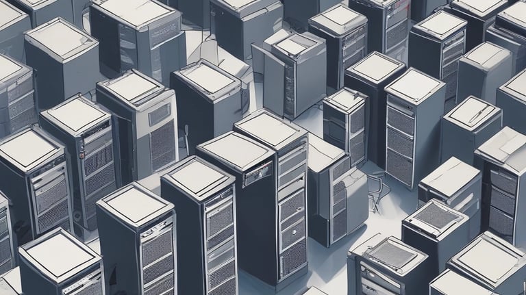 A graphic showing AI technology in action.