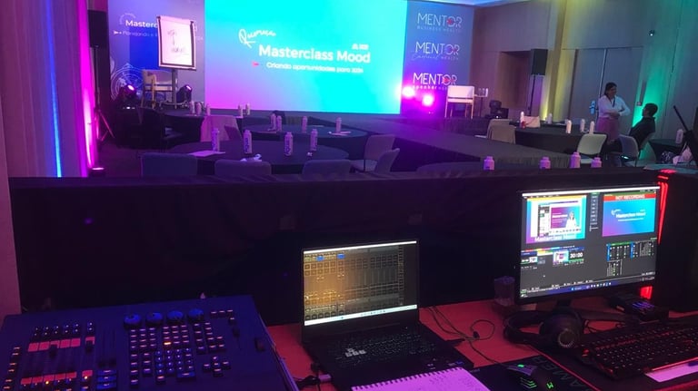 Painel de led, Sonorização e Iluminacao para eventos