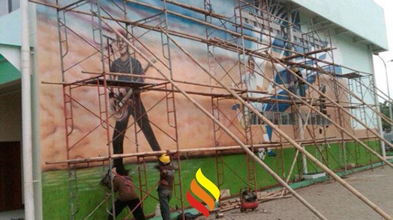 Jasa Mural Pabrik
