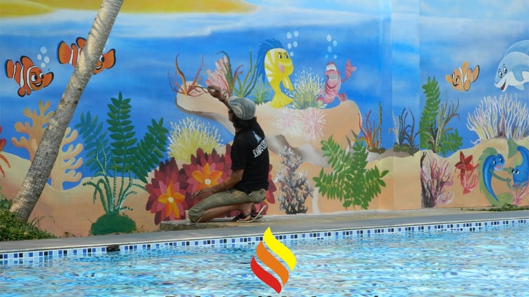 Jasa Mural Kolam Renang