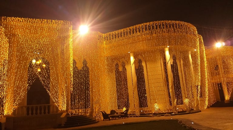 Dubai wedding lights