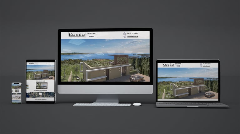 Aperçu UI/UX d’un site VEFA en 3D pour programme résidentiel
