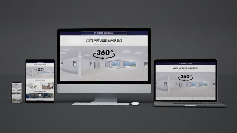 Visuel 3D intégré à une landing page immobilière VEFA mobile-friendly