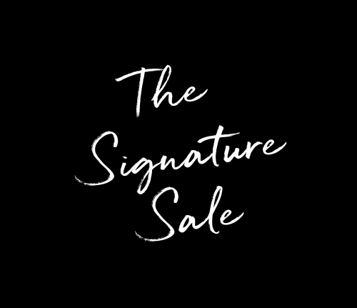 Black and white signature shop Belle Vie