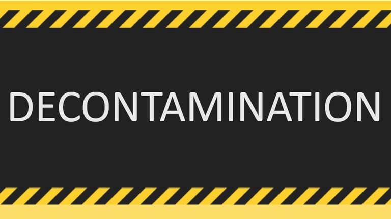 MACHINE DECONTAMINATION