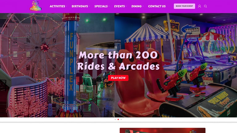 Houston Funplex website
