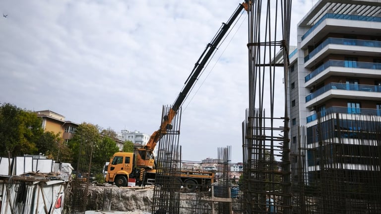 esenyurt avcılar vinçle kolon dikme