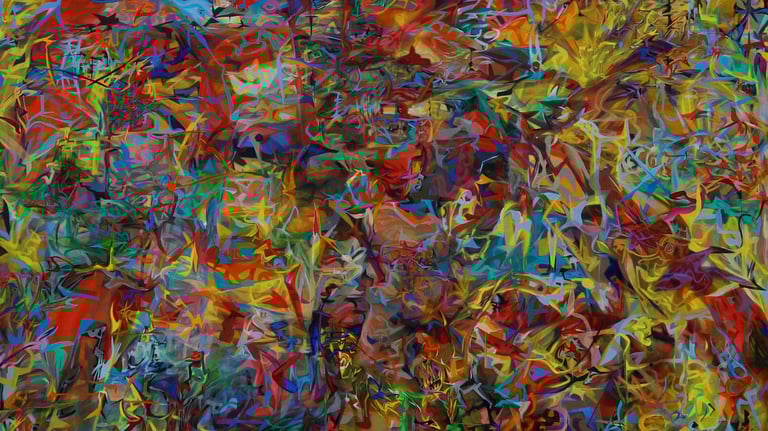 Oil painting on Belgian Linen, Abstract Surrealism,