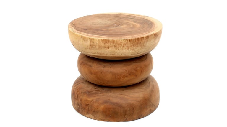 Stool made of solid wood, for room decoration and furniture