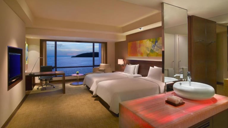 Cozy room at Hyatt Regency Kinabalu