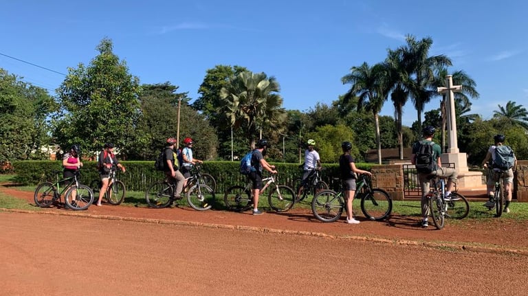 At the Jinja War cemetery during the Jinja city tour