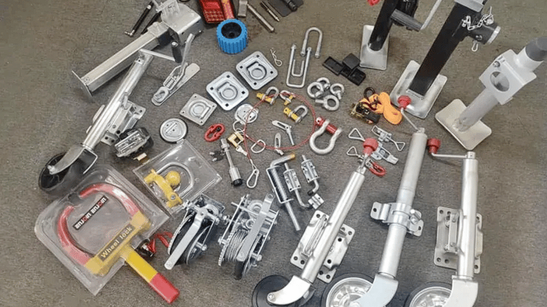 Galvanized trailer parts