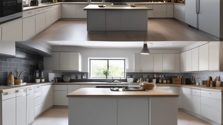 white and black abstract painting