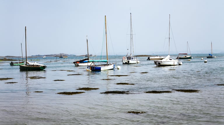 petits bateaux Bretagne -Photo Art grand format