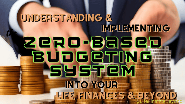 a man in a suit and tie with a hand holding an abundance of coins