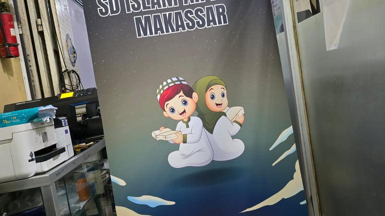 Percetakan Roll Up Banner Dundung Print Makassar