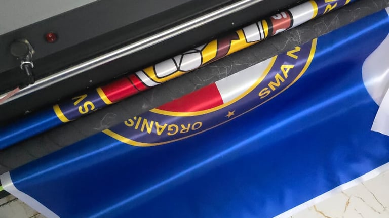 Percetakan bendera bahan kain TC Tetron