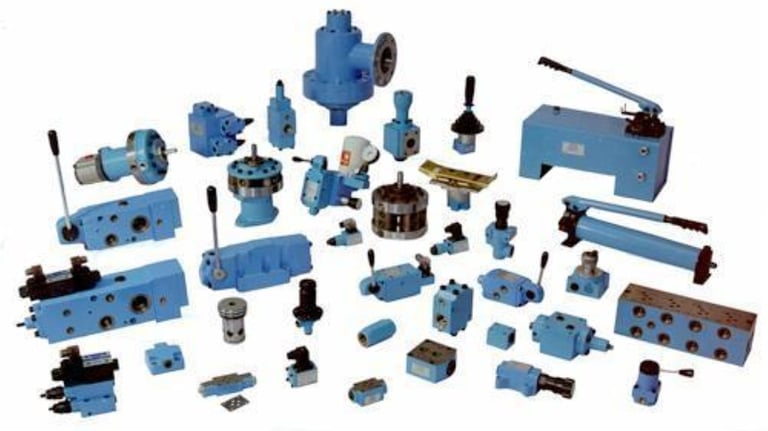 Picture of Hydraulic Pumps & Valves used in Hydraulic Equipment, Machinery & Industrial applications