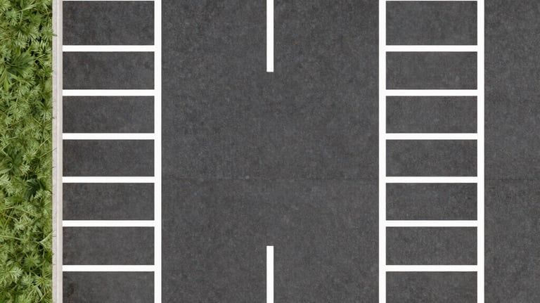 parking lot striping layout