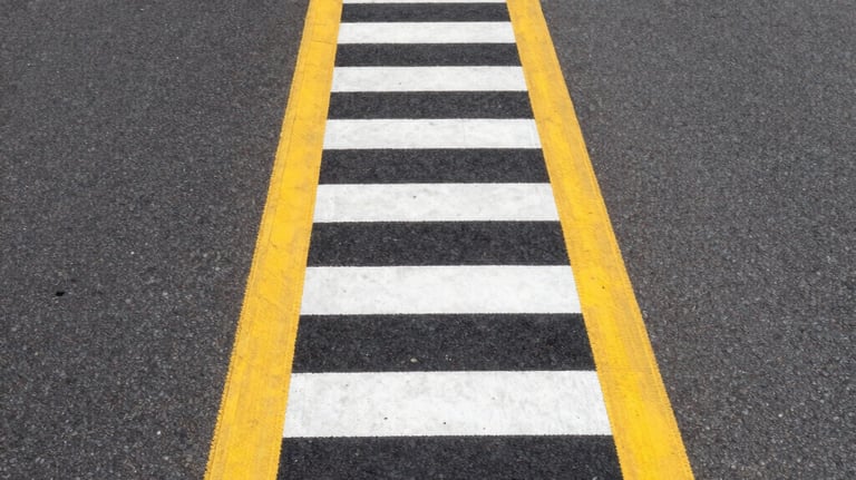 thermoplastic crosswalk striping