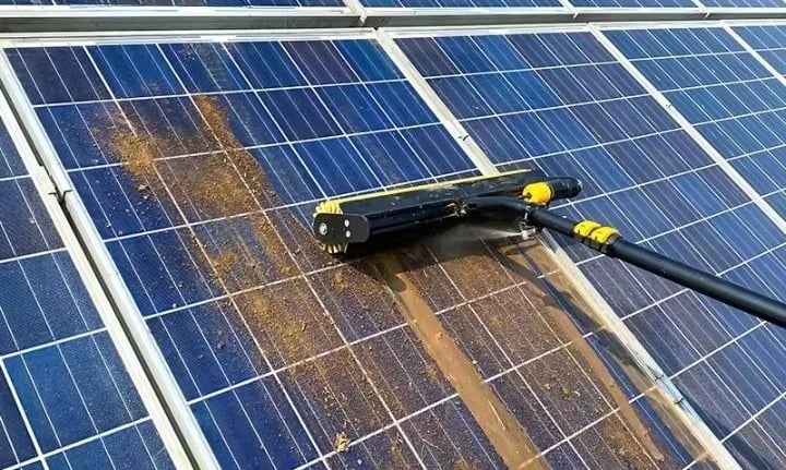 a solar paneled solar paneled on a solar paneled roof