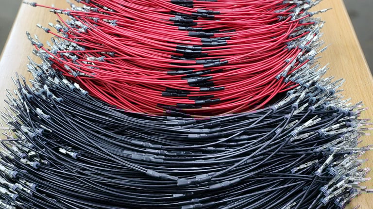 Spliced with heat shrink