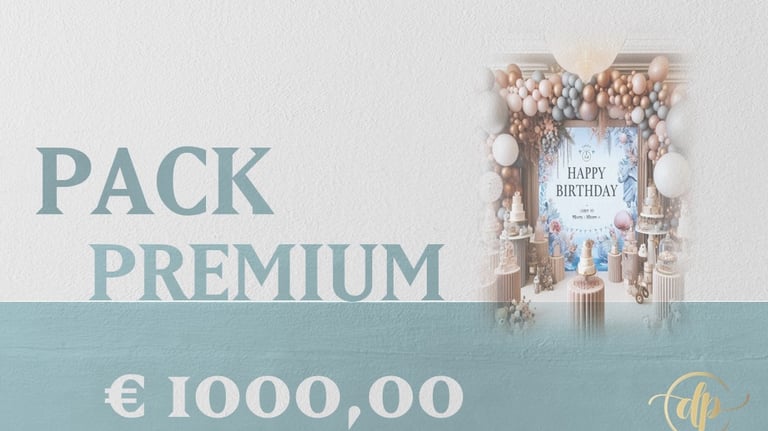 Pack Premium de decoración de cumpleaños
