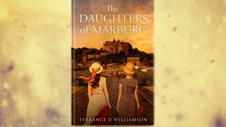 a book cover of the book the daughters of marburg